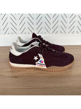 Converse Run Star Trainer Ox Men Casual Shoes 5.5 Suede Burgundy Sneaker A13360C